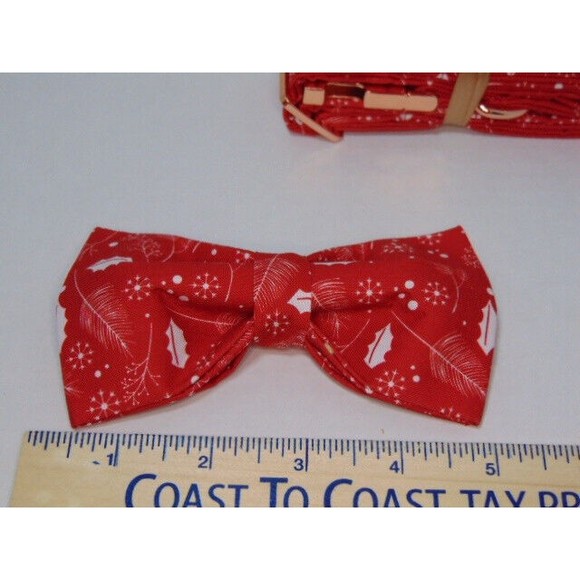 Lionheart glory Christmas Dog Collars, Soft Bowtie Dog Collar, Large Adjustable - Picture 7 of 9